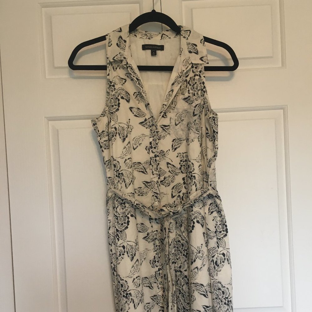 Banana Republic Floral Tie Dress